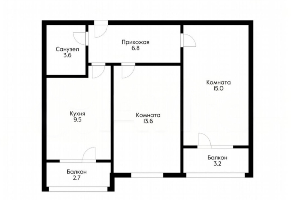 2-к квартира, 48.6 м², 4/17 эт.