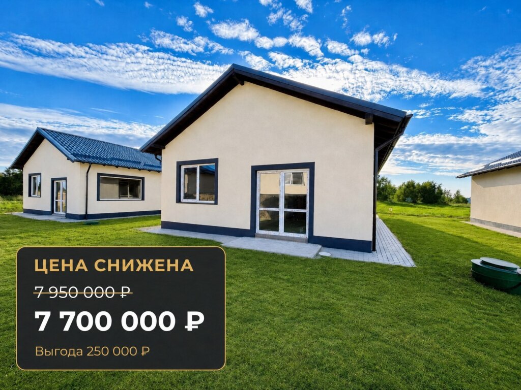 Дом 96 м² на участке 4 соток, п Авангардное, б-р Петра Великого